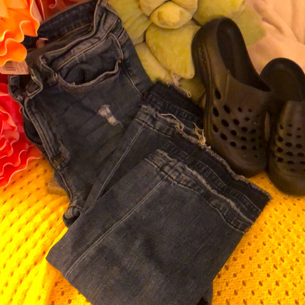 7/28 Womens Straight leg ankle jeans